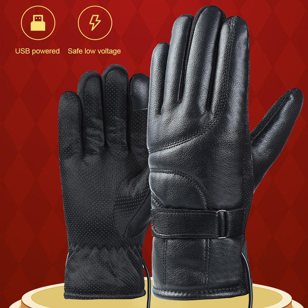 1 Pair USB Heating Gloves Rech - Touch Screen Gloves avaliação e preço