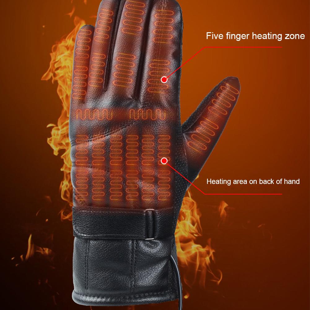 1 Pair USB Heating Gloves Rech - Touch Screen Gloves avaliação e preço