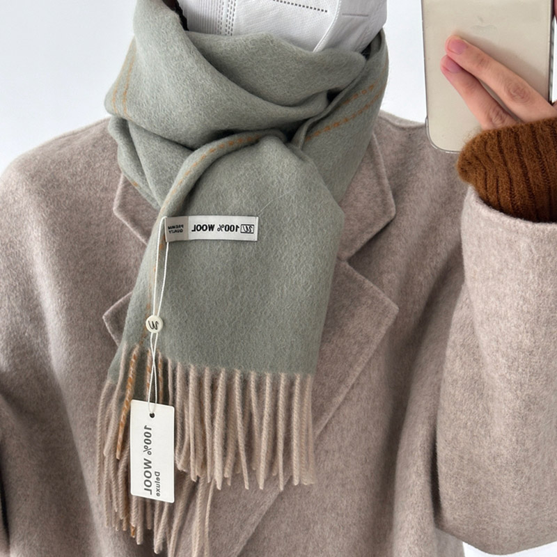 Elegant Good Quality 100% Wool - Wool Scarf Men avaliação e preço