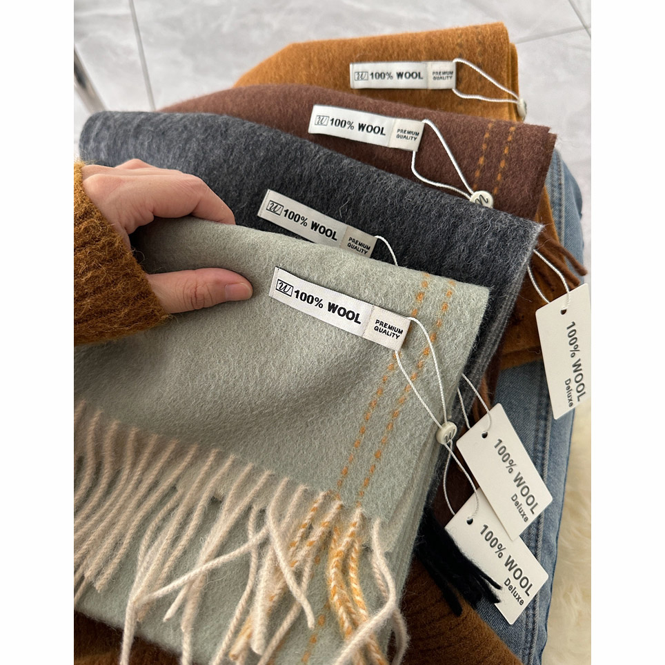 Elegant Good Quality 100% Wool - Wool Scarf Men avaliação e preço