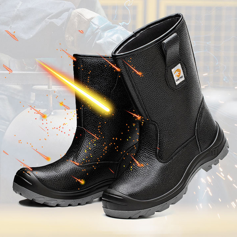 Male Mid calf leather protecti - Waterproof Winter Boot avaliação e preço