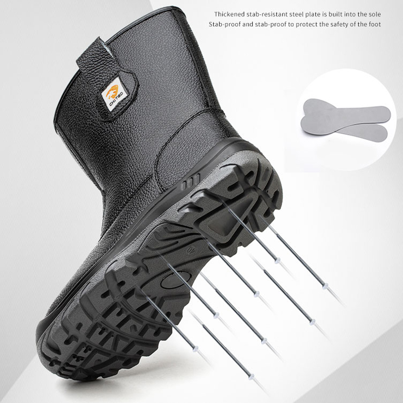 Male Mid calf leather protecti - Waterproof Winter Boot avaliação e preço