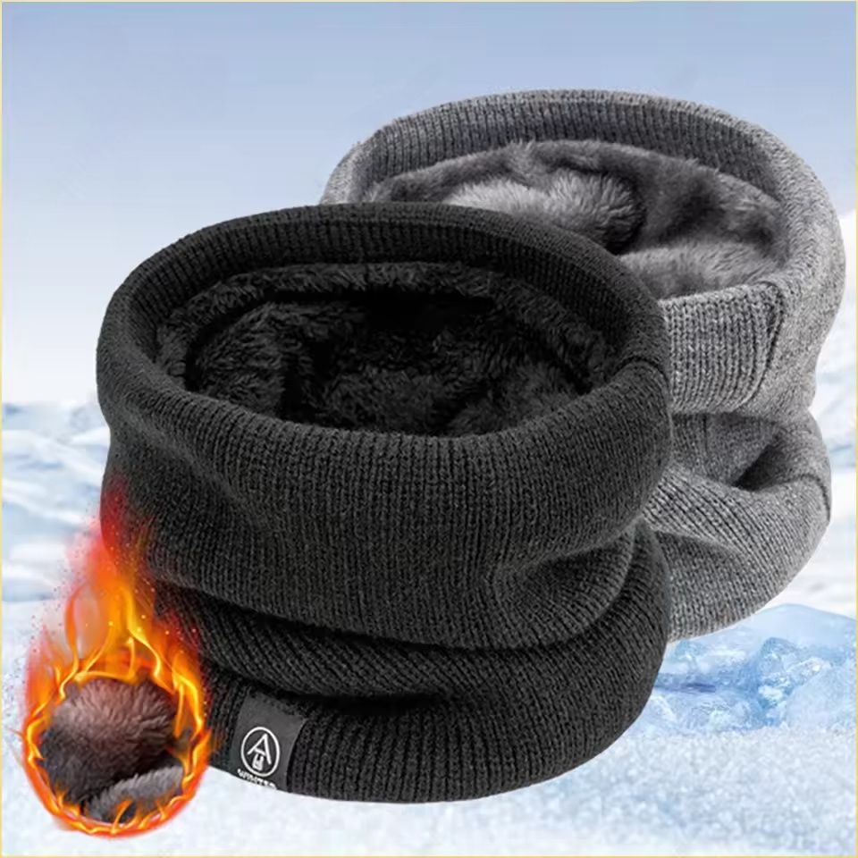 Winter Neck Warmer Scarf Fleec - Neck Gaiter Fleece avaliação e preço