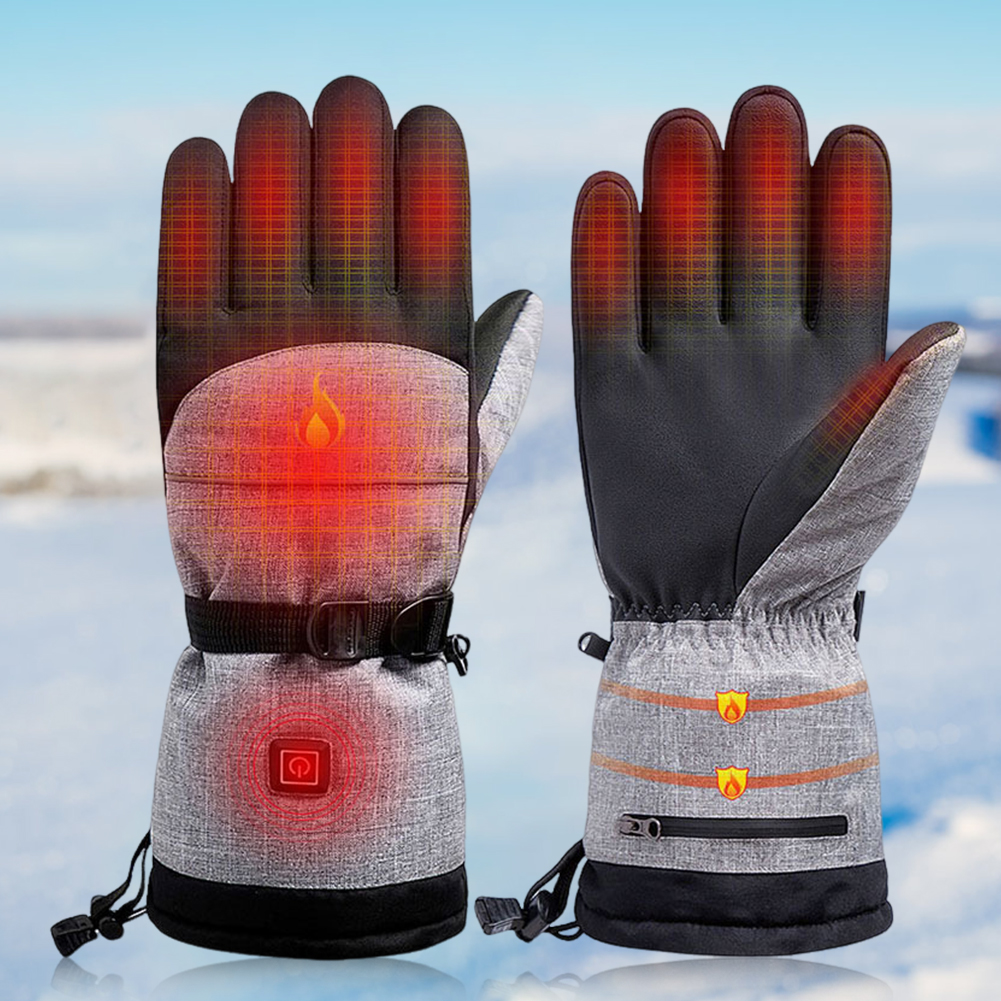 Electric Heated Gloves Men Wom - Touch Screen Gloves avaliação e preço