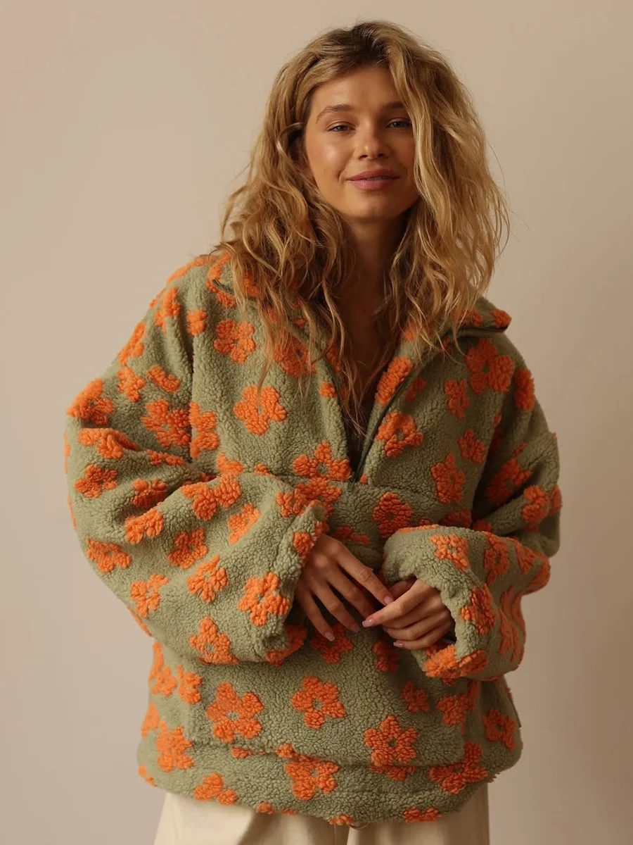 Autumn Winter Women's Sherpa F - Sherpa Hoodie Fleece avaliação e preço