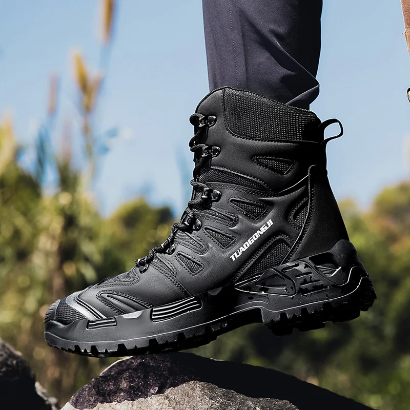 Men's Outdoor Hiking Tactical  - Waterproof Winter Boot avaliação e preço