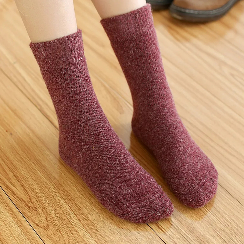 1 Pairs Winter Warm Women Sock - Thermal Sock Wool avaliação e preço