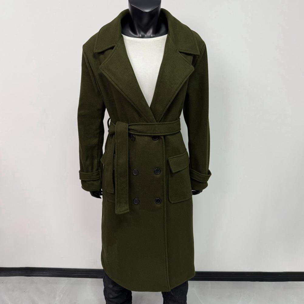Women Coat Women's Double Brea - Wool Coat Peacoat avaliação e preço