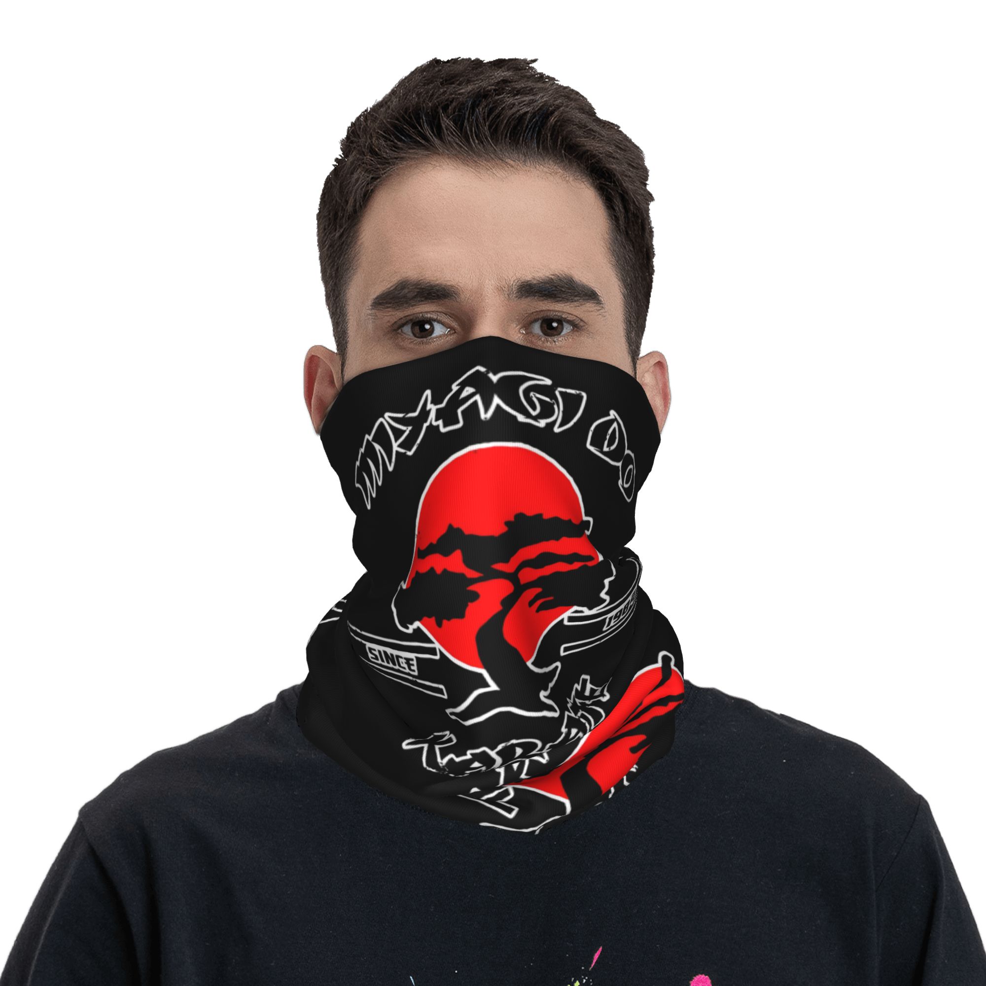 Custom K-Karates Retro Japanes - Neck Gaiter Fleece avaliação e preço