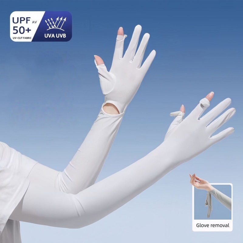 UPF50+ Ice Silk Sun Protection - Touch Screen Gloves avaliação e preço