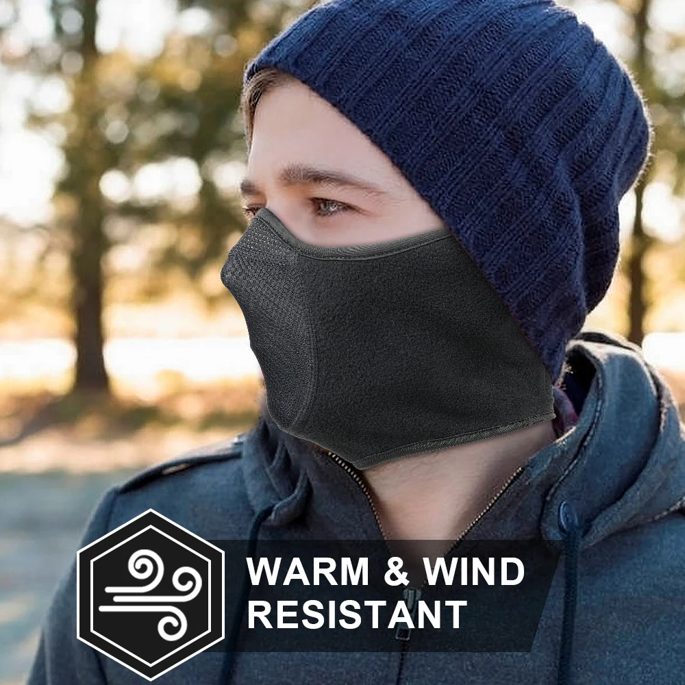 Winter Neck Warmer Ear Cover F - Fleece Ear Warmer Band avaliação e preço