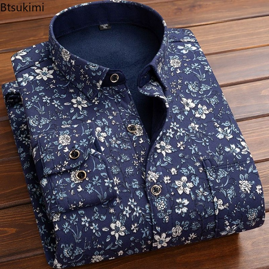 Flannel Men Shirt 2026 Autumn  - Flannel Shirt Lined avaliação e preço