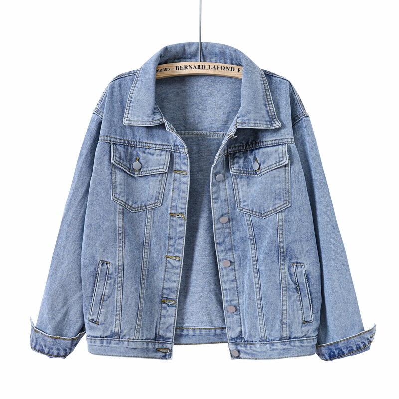 Solid Short Women's Denim Coat - Down Jacket Packable avaliação e preço