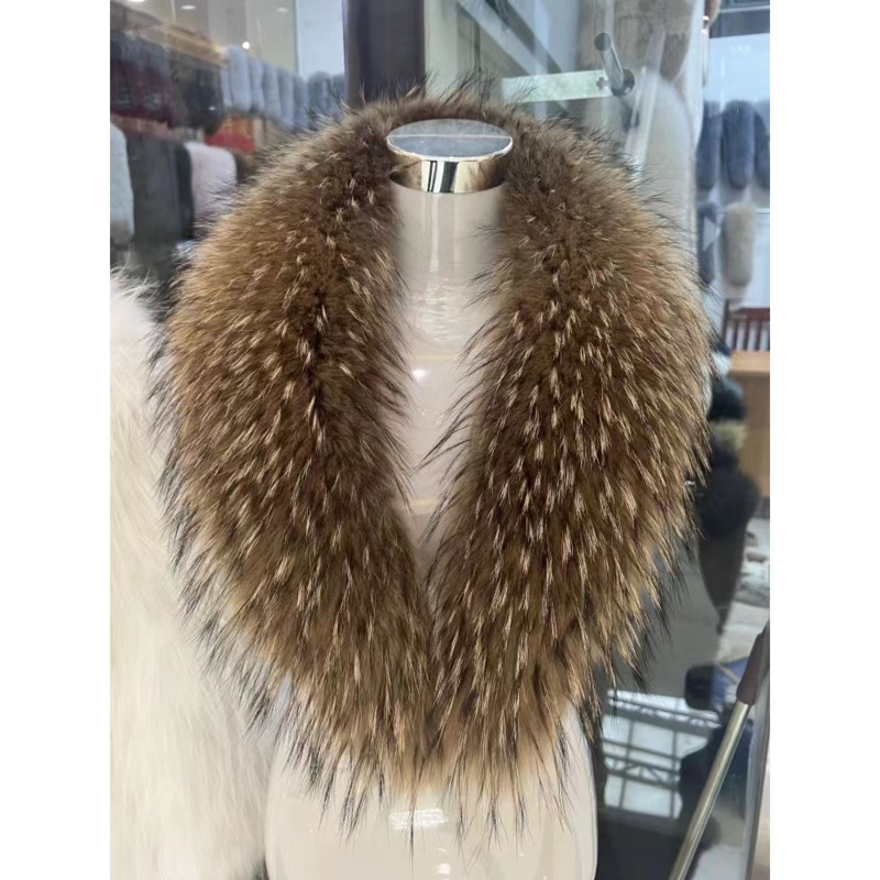 Raccoon Fur Collar Female Wint - Shawl Wrap Winter avaliação e preço
