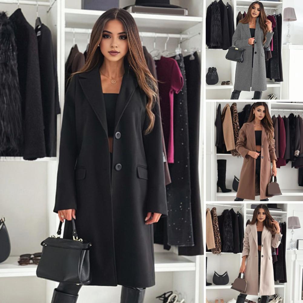 Wrinkle Resistant Coat Women’s - Wool Coat Peacoat avaliação e preço