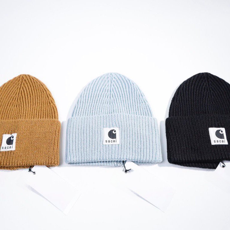 Vuu Sacai Collaborative Patchw - Knit Beanie Hat Warm avaliação e preço
