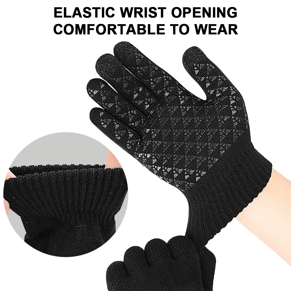 5-1Pairs USB Heated Knitted Gl - Touch Screen Gloves avaliação e preço